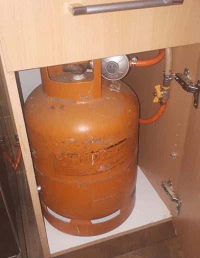 indoor gas bottle storage unit